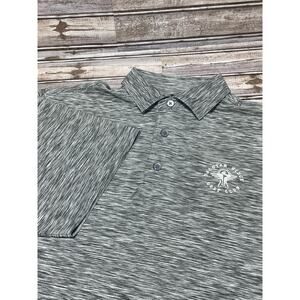 Footjoy Men’s Golf Polo Gray Club‎ Logo Size Large EUC